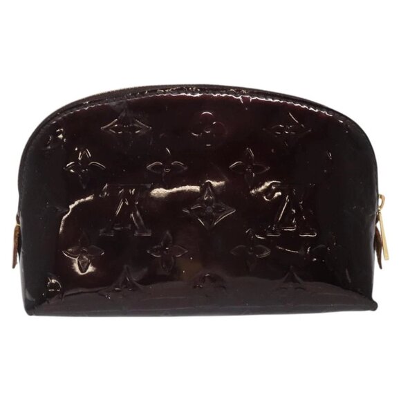 LOUIS VUITTON Monogram Vernis Pochette Cosmetic PM Amarante M91495 Auth 123448 - Picture 3 of 15
